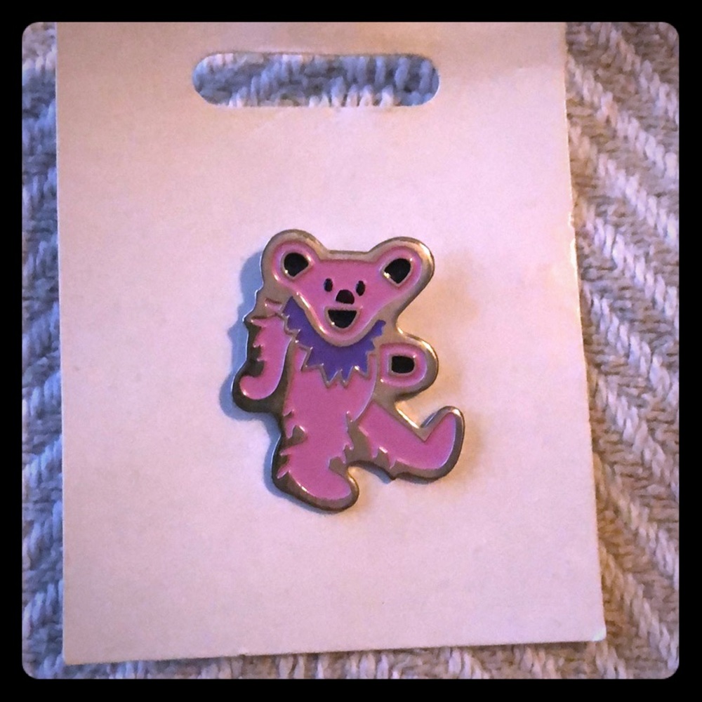 Grateful Dead bear pin